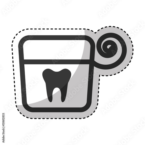 dental floss isolated icon vector illustration design