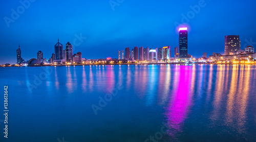 View on Qingdao at night
