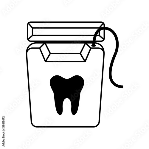 dental floss isolated icon vector illustration design