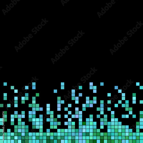 abstract vector square pixel mosaic background