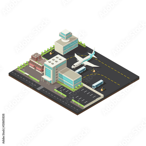 Isometric Airport Exterior Concept