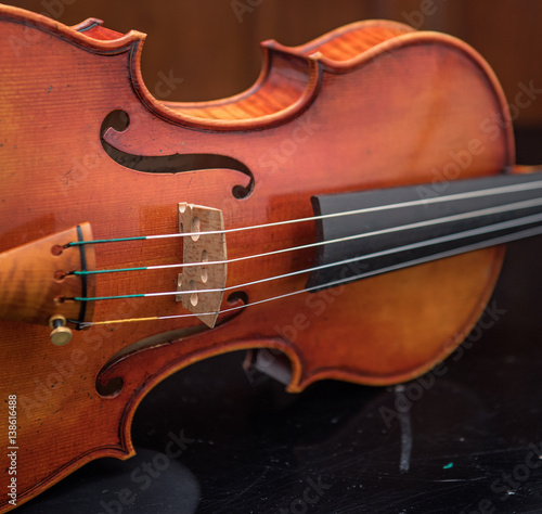 Detail of a violin