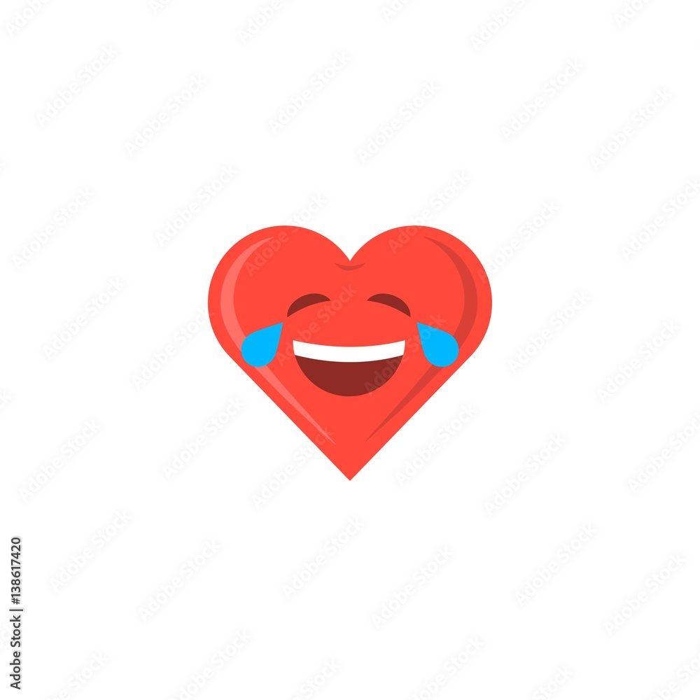 Abstract valentine's day emoticon heart icon Abstract valentine's day emoticon heart icon