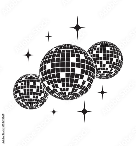 Disco ball Vector icon