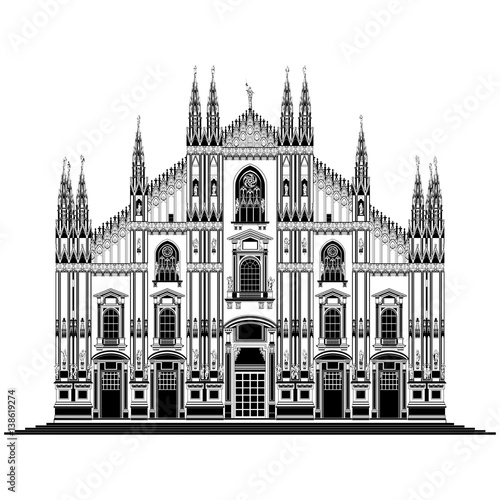 Fotótapéta Milan cathedral, Italy
