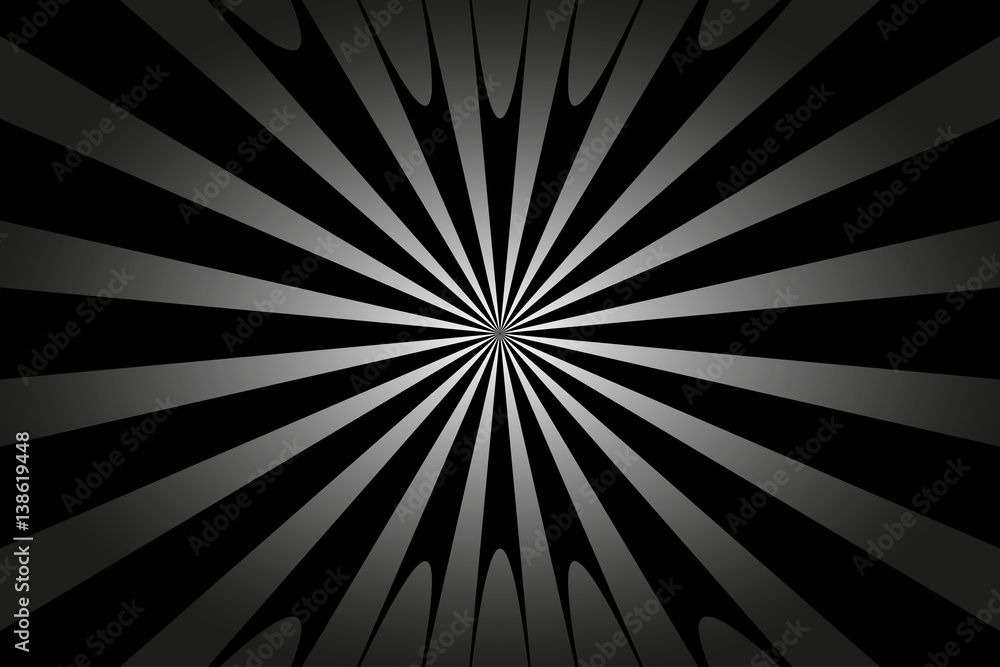 Striped black and white abstract background