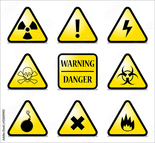 Yellow Hazard Triangles