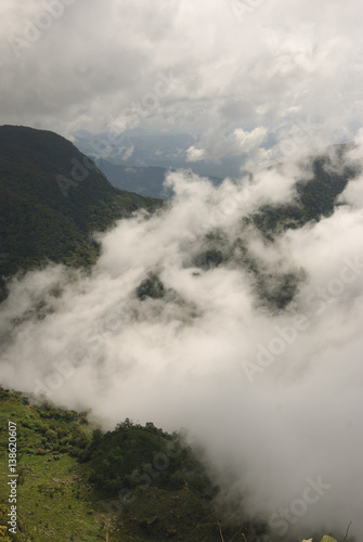 View from World's End in Horton plains national park