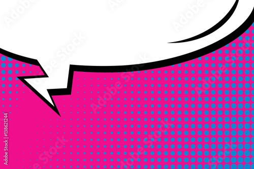 Abstract creative concept vector comic pop art style blank, layout template with clouds beams and isolated dots background. For sale banner, empty speech bubble set, illustration halftone book design.