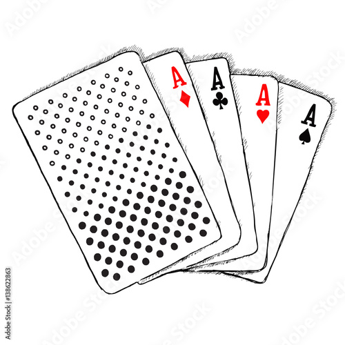 Ace cards - drawing