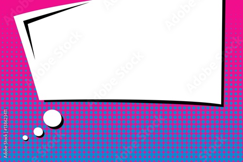 Abstract creative concept vector comic pop art style blank, layout template with clouds beams and isolated dots background. For sale banner, empty speech bubble set, illustration halftone book design.