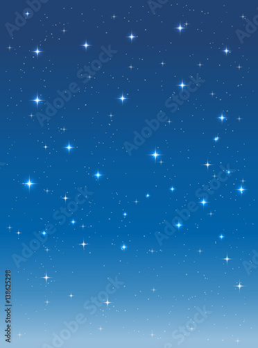 starry sky in the night. vector vertical background