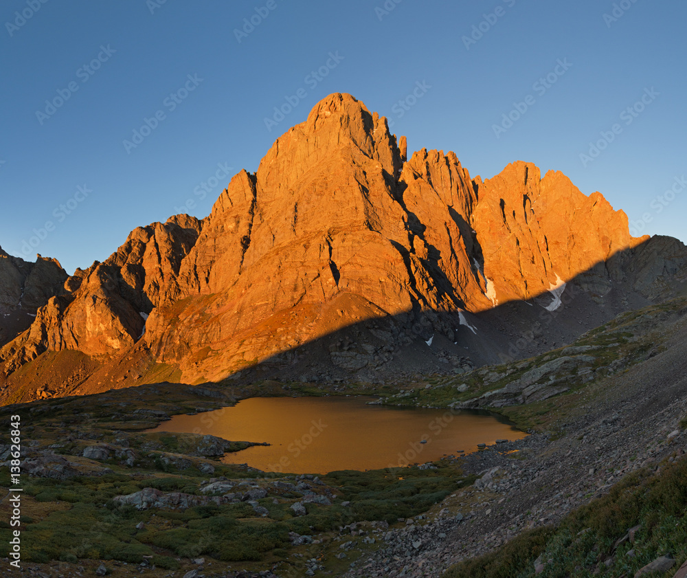 Crestone Peak In Early Morning Light