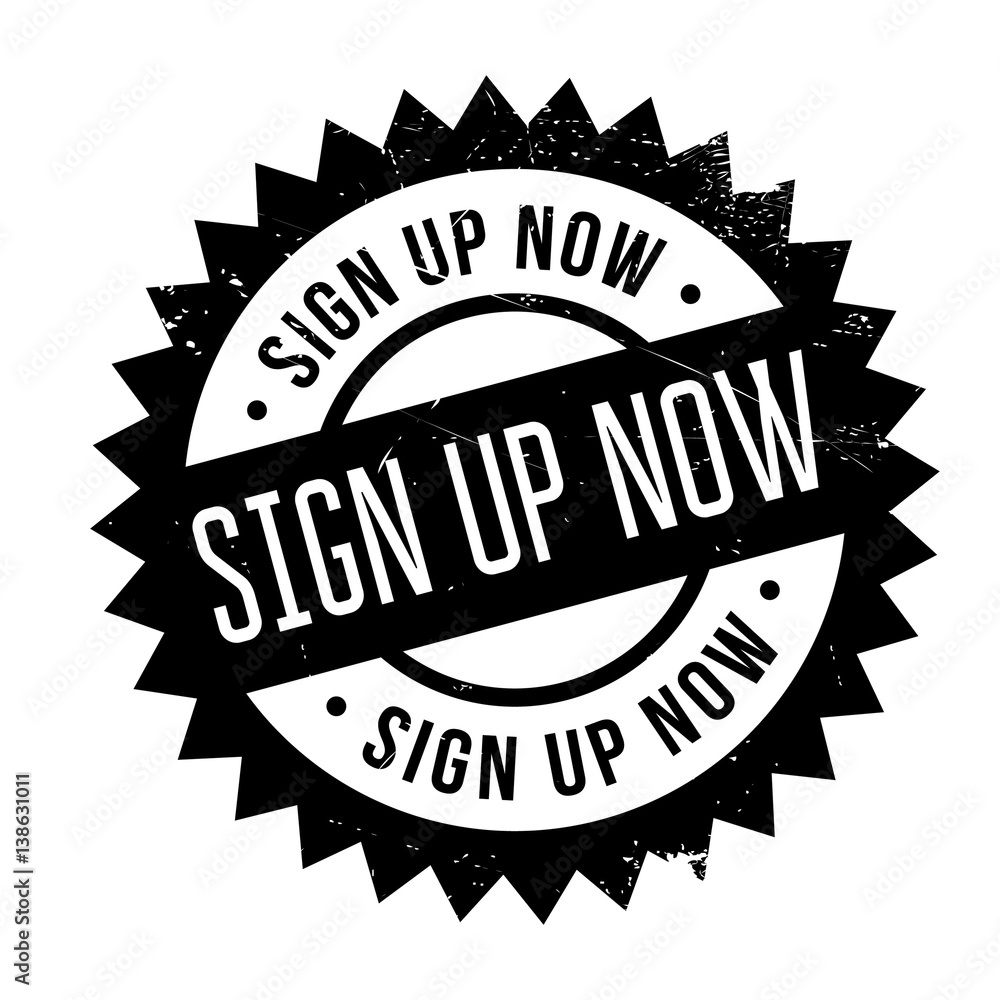 Sign Up Now rubber stamp. Grunge design with dust scratches. Effects can be easily removed for a clean, crisp look. Color is easily changed. Sign Up Now rubber stamp. Grunge design with dust scratches. Effects can be easily removed for a clean, crisp look. Color is easily changed.