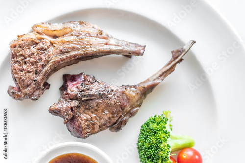 Grilled Lamb steak photo