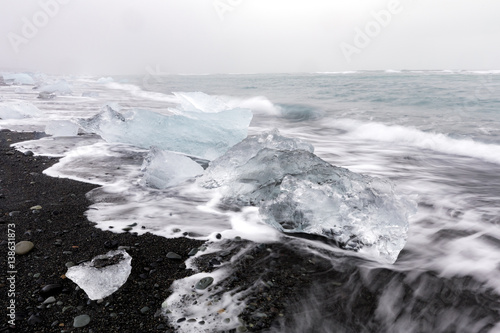 Iceberg Diamond beach Iceland