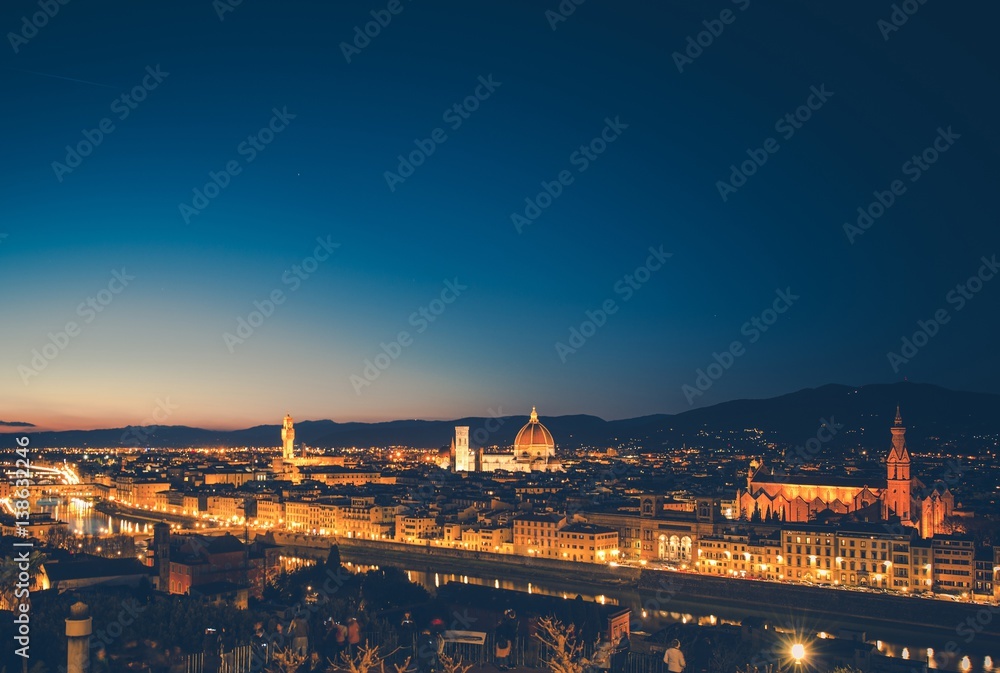 City of Florence During Dusk
