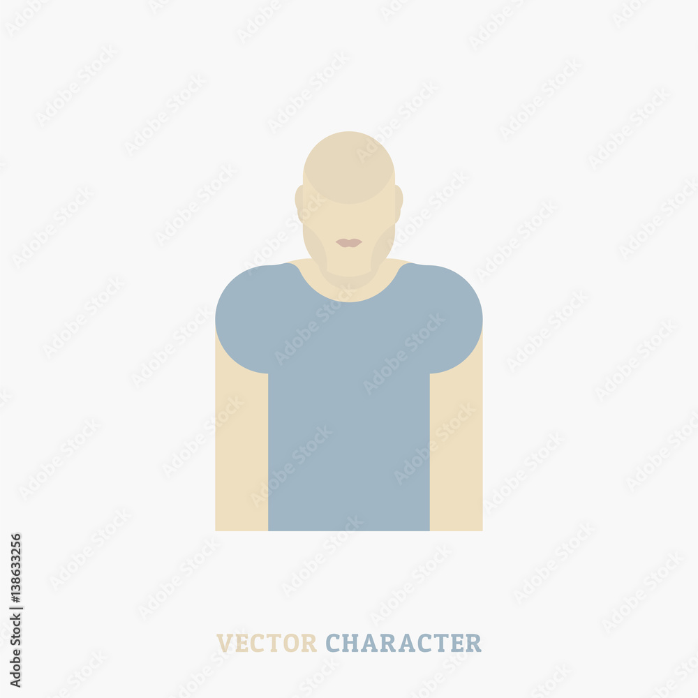 The human body. Vector character for you work. Flat vector background EPS 10 The human body. Vector character for you work. Flat vector background EPS 10