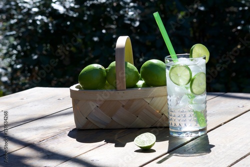 fresh  basket of lime 