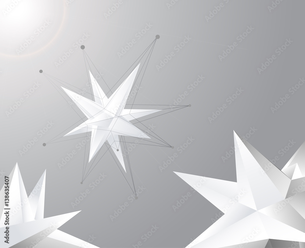 Fototapeta premium Vector illustration abstract background with geometric shapes.