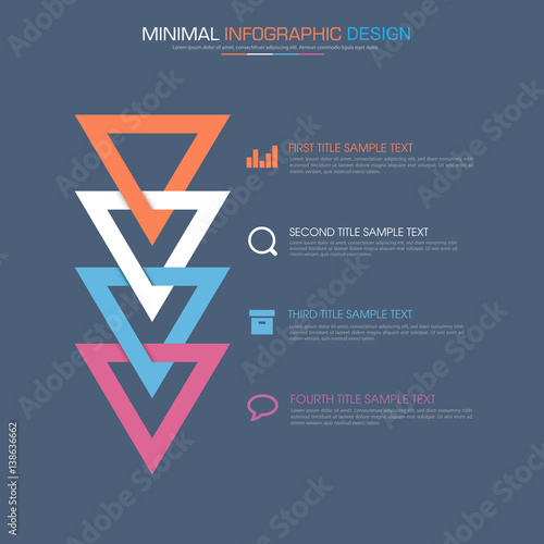Infographic Elements with business icon on full color background  process or steps and options workflow diagrams,vector design element eps10 illustration