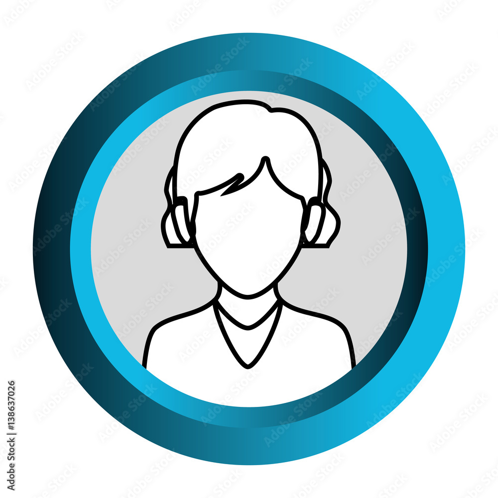 color frame with monochrome contour of faceless half body woman with t-shirt vector illustration color frame with monochrome contour of faceless half body woman with t-shirt vector illustration