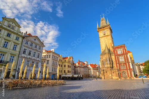 Prague old town square and Clock Tower, Prague, Czech Republic