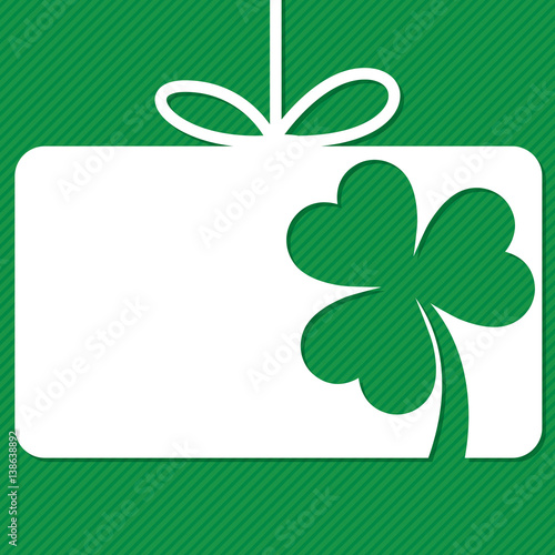 St. Patrick's Day tag in vector format.