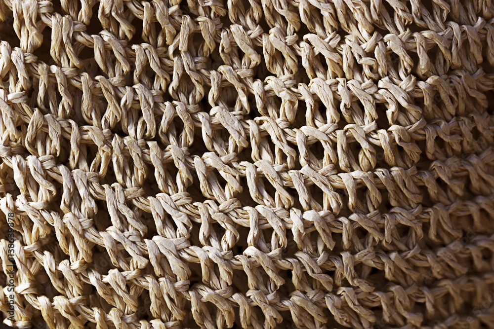 Woven straw texture for background Woven straw texture for background