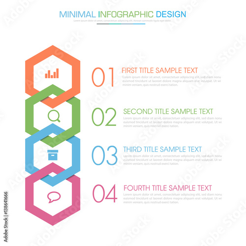 Infographic Elements with business icon on full color background  process or steps and options workflow diagrams,vector design element eps10 illustration