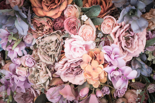 Fototapeta Naklejka Na Ścianę i Meble -  Flower background - vintage effect style