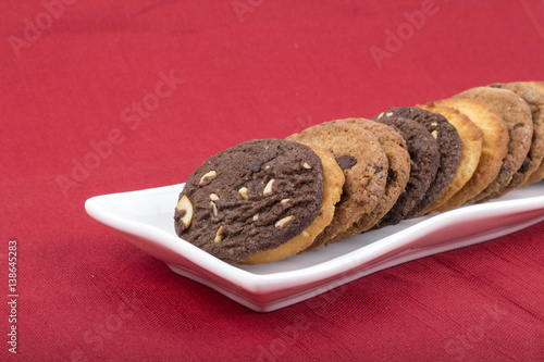 Wall Mural handmade assorted cookies , assorted cookies in white, assorted cookies in bowl