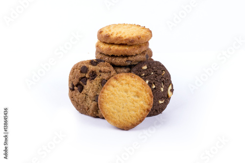 Photography handmade assorted cookies , assorted cookies in white, assorted cookies in bowl