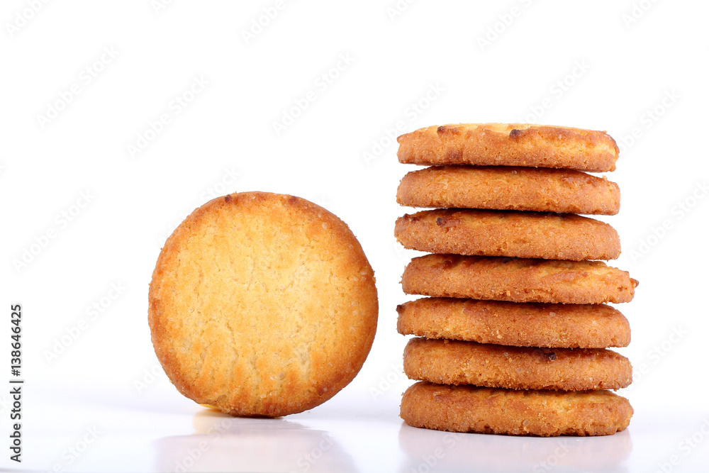 butter cookies on white butter cookies on white