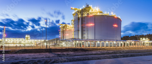 Fotografi Swinoujscie,Poland,February 2017:LNG terminal in Swinoujscie,Poland
