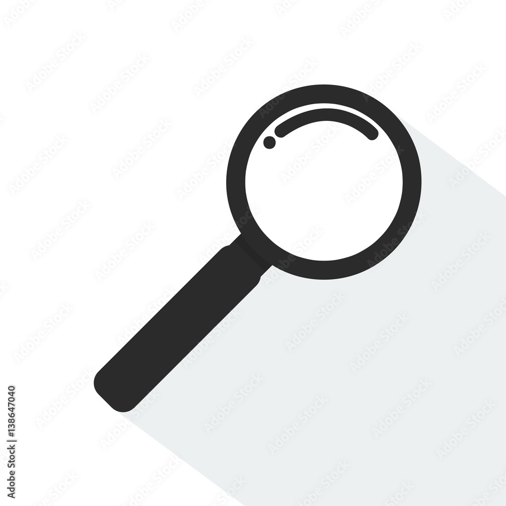 Magnifying glass icon. Magnifying glass icon.