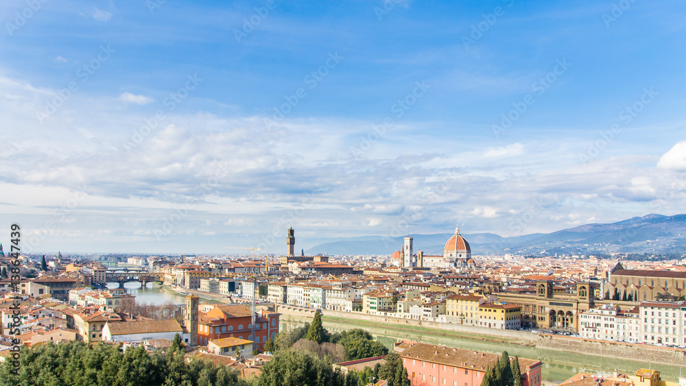 The view on Florence, Tuscany, Italy