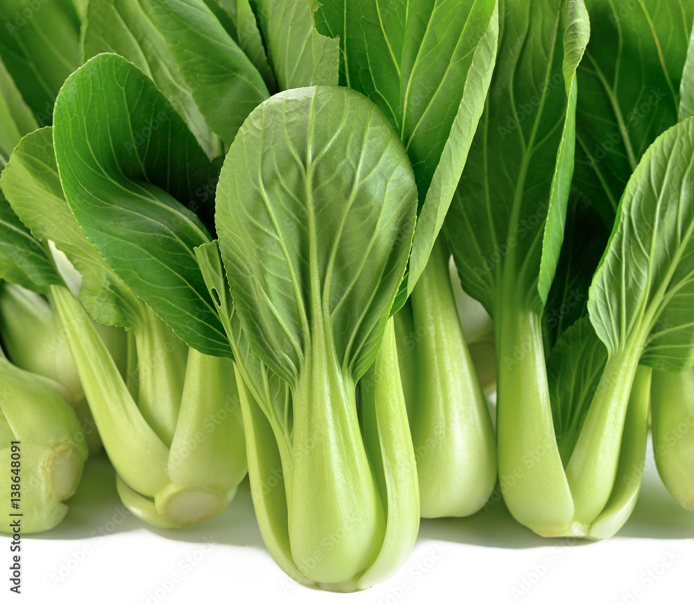 Bok choy vegetable on white background Bok choy vegetable on white background