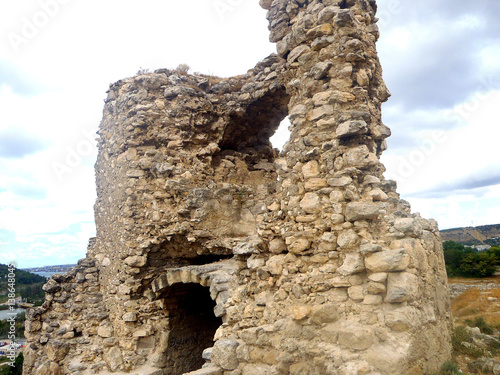 Ruins of the ancient fortress Calamita in Inkerman, Crimea