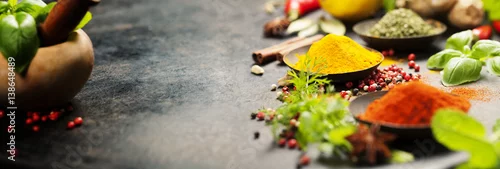 Obraz  z motywem Herbs and spices