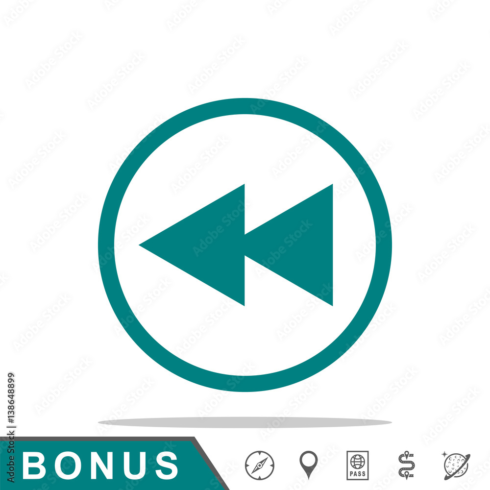 icon media fast rewind back icon media fast rewind back