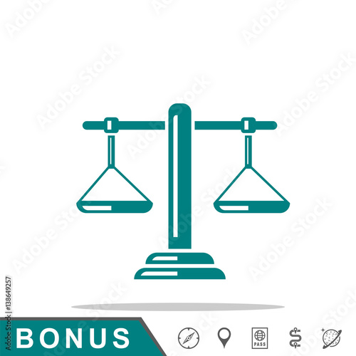 retro weight icon