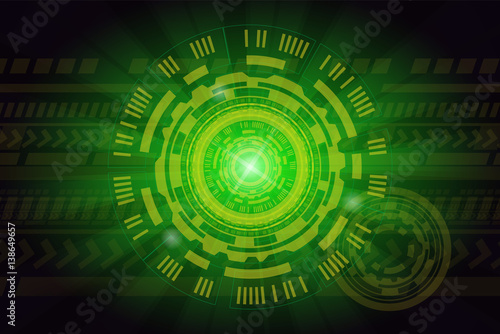 Abstract green technology b...