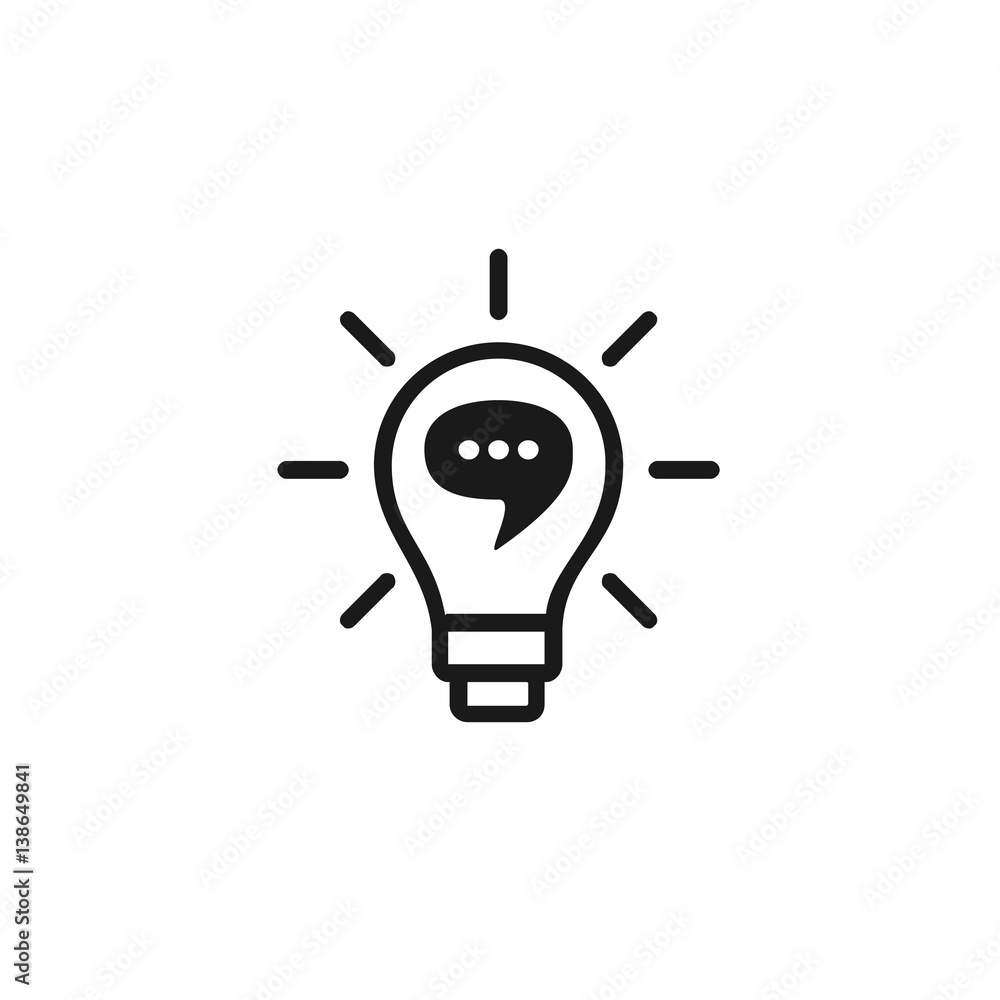 Bulb icon stock vector design Bulb icon stock vector design