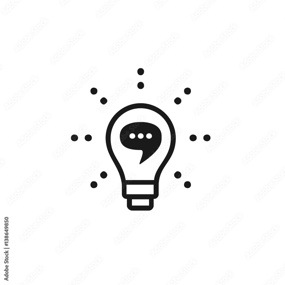 Bulb icon stock vector design Bulb icon stock vector design