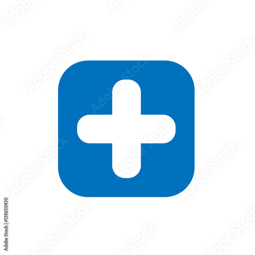 Plus or add icon stock vector design