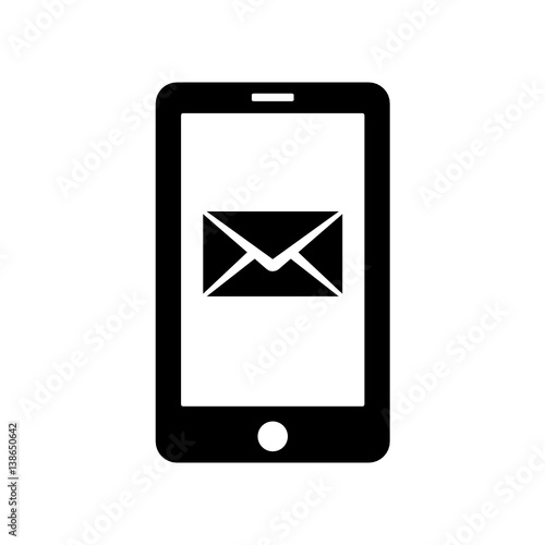 poczta na telefon komórkowy ikona