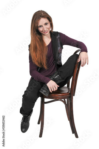 Beautiful Woman Sitting