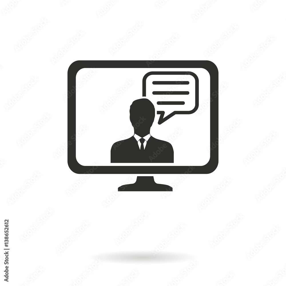 Management consulting - vector icon. Management consulting - vector icon.