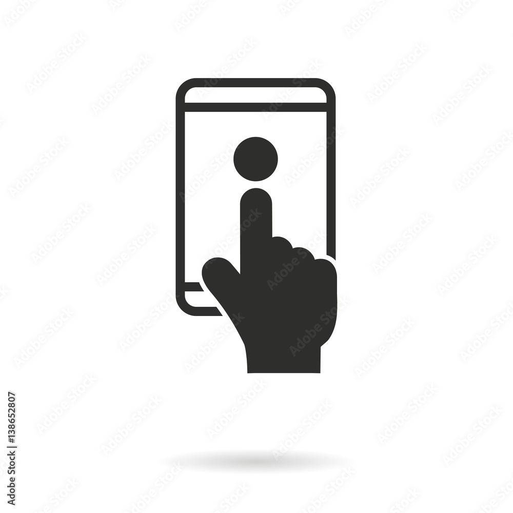 Digital interaction - vector icon. Digital interaction - vector icon.